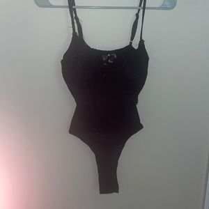 Black lace bodysuit